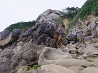 DSC2322 DxO  L'orthogneiss de Brest, 500 Ma, et la granodiorite de Trégana, 340 Ma.
